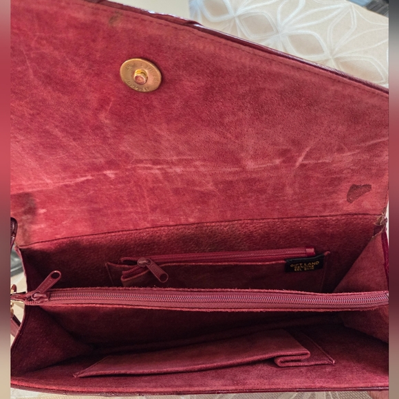 Collection: Vintage Genuine Red Eelskin Purse And Accessories! - Picture 5 of 13